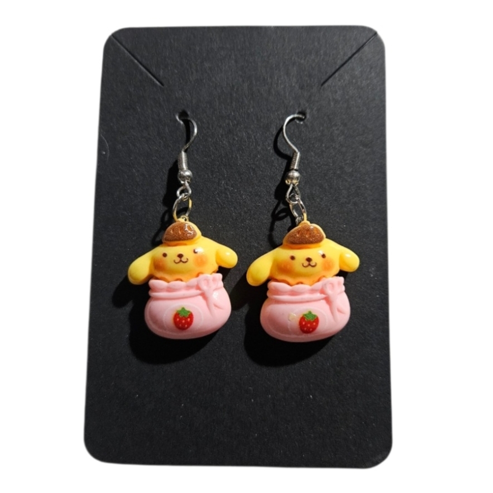 Cute Pompompurin Charm Earrings
